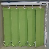 Store à bandes verticales 127 mm - Tissu Vert clair